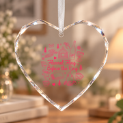 Fall Bachelorette Camping Adventure Ceramic Ornament - Material: Heart Glass Ornament