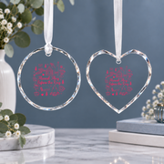 Fall Bachelorette Camping Adventure Ceramic Ornament - Material: Heart Glass Ornament