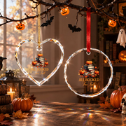 Fall Book Lover Pumpkin Ornament with Reading Theme Glass Ornament - Material: Circle Glass Ornament