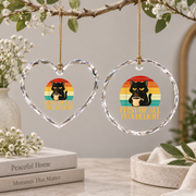 First Of All I'm A Delight Sarcastic Coffee Lover Glass Ornament - Material: Heart Glass Ornament