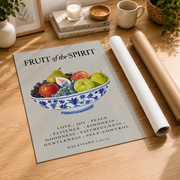 Fruit Of The Spirit, Christian Wall Art, Chinoiserie Wall Art, Bible Verse Poster Gift, Art, Trendy Apartment Kitchen Decor Wall Art, Modern Wall Decor, 16x24 UNFRAMED - Format: Rolled Canvas
