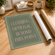Funny Bathroom Wall Art Pink Green Retro Typography Poster Y2K Aesthetic Feminine Room Deco - Format: Rolled Canvas