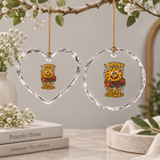 Funny Burnt Cookie Baking Gift For Cookie Lovers Kitchen Decoration Glass Ornament - Material: Heart Glass Ornament