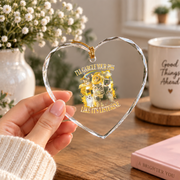 Funny Cat Girls Trip Celebration Glass Ornament - Material: Heart Glass Ornament