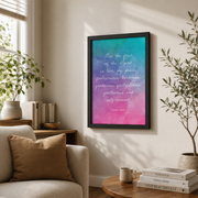 Galatians 5:22-23, Fruit Of The Spirit Bible Verse Poster Wall Art, Modern Wall Decor For Living Room Bedroom, 16x24 UNFRAMED - Format: Black Framed Poster