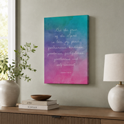 Galatians 5:22-23, Fruit Of The Spirit Bible Verse Poster Wall Art, Modern Wall Decor For Living Room Bedroom, 16x24 UNFRAMED - Format: Stretched Canvas