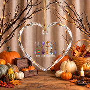 Girl Power Witch Halloween Ornament with Spooky Style Glass Ornament - Material: Heart Glass Ornament