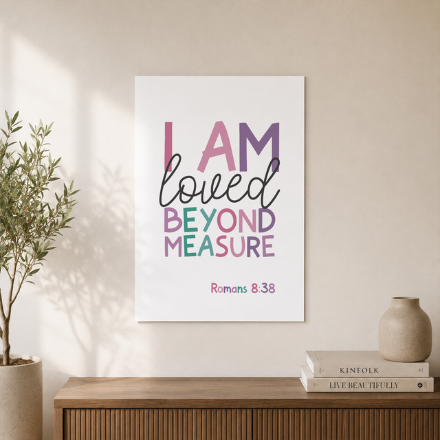 Girls Christian Bedroom Wall Art Trio, Scripture Nursery Posters - Format: Unframed Paper Poster