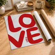 God Is Love Print, Bible Verse Poster, Aesthetic Christian Wall Decor, Red Christian Wall Art, Trendy God Bible Art Wall Art, Modern Wall Decor, 12x18 UNFRAMED - Format: Rolled Canvas