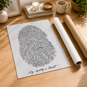 God?S Fingerprint Christian Thumbprint Art ? Jesus Bible Verse Wall Print Poster Wall Art, Modern Wall Decor For Living Room Bedroom, Wall Art, 24x36 UNFRAMED - Format: Rolled Canvas