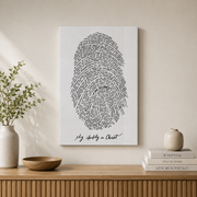 God?S Fingerprint Christian Thumbprint Art ? Jesus Bible Verse Wall Print Poster Wall Art, Modern Wall Decor For Living Room Bedroom, Wall Art, 24x36 UNFRAMED - Format: Stretched Canvas