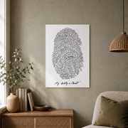God?S Fingerprint Christian Thumbprint Art ? Jesus Bible Verse Wall Print Poster Wall Art, Modern Wall Decor For Living Room Bedroom, Wall Art, 24x36 UNFRAMED - Format: Unframed Paper Poster
