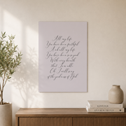 Goodness Of God Christian Scripture Wall Art, Vintage Faith Poster - Format: Unframed Paper Poster