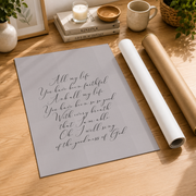Goodness Of God Christian Wall Art, Vintage Scripture Faith Poster - Format: Rolled Canvas