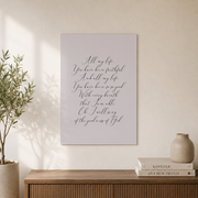 Goodness Of God Christian Wall Art, Vintage Scripture Faith Poster - Format: Unframed Paper Poster