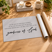 Goodness Of God Christian Wall Art, Worship Faith Scripture Poster - Format: Rolled Canvas