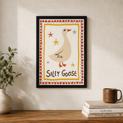Goose Trendy Wall Art Poster Cute Animal Home Decor Poster UNFRAMED - Format: Black Framed Poster