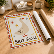 Goose Trendy Wall Art Poster Cute Animal Home Decor Poster UNFRAMED - Format: Rolled Canvas