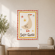 Goose Trendy Wall Art Poster Cute Animal Home Decor Poster UNFRAMED - Format: Unframed Paper Poster
