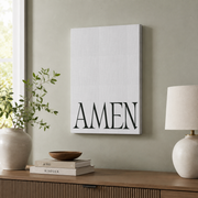 Green Psalm 23 Bible Verse Wall Art Trio, Christian Minimal Posters - Format: Stretched Canvas