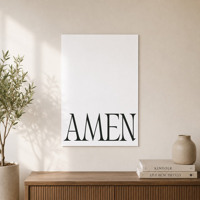 Green Psalm 23 Bible Verse Wall Art Trio, Christian Minimal Posters - Format: Unframed Paper Poster