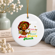 Honoring Past Inspiring Future Glass Ornament - Material: Circle Ceramic Ornament