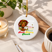 Honoring Past Inspiring Future Glass Ornament - Material: Circle Ceramic Ornament