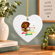 Honoring Past Inspiring Future Glass Ornament - Material: Heart Ceramic Ornament