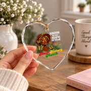 Honoring Past Inspiring Future Glass Ornament - Material: Heart Glass Ornament