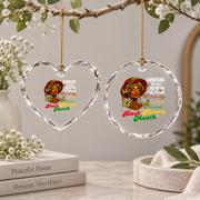 Honoring Past Inspiring Future Glass Ornament - Material: Heart Glass Ornament