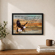 Isaiah 40:31 Wait Upon The Lord Christian Wall Art, Scripture Poster - Format: Black Framed Poster