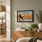 Isaiah 40:31 Wait Upon The Lord Christian Wall Art, Scripture Poster - Format: Black Framed Poster