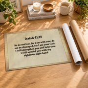 Isaiah 41:10 Christian Wall Art, Fear Not Scripture Poster - Format: Rolled Canvas