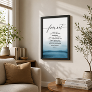 Isaiah 41:10 Fear Not Bible Verse Poster Wall Art, Modern Wall Decor For Living Room Bedroom, 12x18 UNFRAMED - Format: Black Framed Poster