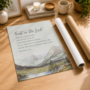 Isaiah 41:10 Joshua 1:9 Proverbs 3:5-6 Christian Wall Art Set - Format: Rolled Canvas