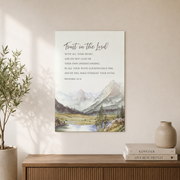 Isaiah 41:10 Joshua 1:9 Proverbs 3:5-6 Christian Wall Art Set - Format: Unframed Paper Poster