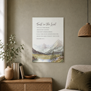 Isaiah 41:10 Joshua 1:9 Proverbs 3:5-6 Christian Wall Art Set - Format: Unframed Paper Poster