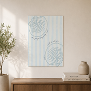 Isaiah 43:2 Coastal Wall Art Beach Seashell Poster Christian Summer Beach House Decor - Format: Unframed Paper Poster