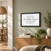 Isaiah 43 Niv Bible Verse Wall Art, Scripture Gift, Do Not Be Afraid Quote, Christian Decor Wall Art, Modern Wall Decor, 12x18 UNFRAMED - Format: Black Framed Poster
