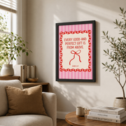 James 1:17 Christian Wall Art Coquette Bible Verse Poster Preppy Faith Decor Inspirational Room Decor UNFRAMED - Format: Black Framed Poster