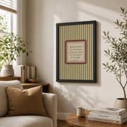 Jeremiah 1:5 Christian Nursery Wall Art, Vintage Pink Scripture Poster - Format: Black Framed Poster
