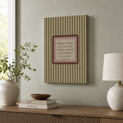 Jeremiah 1:5 Christian Nursery Wall Art, Vintage Pink Scripture Poster - Format: Stretched Canvas