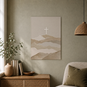 Jeremiah 29:11 Cross Christian Wall Art, Watercolor Boho Scripture Poster - Format: Unframed Paper Poster