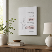 Jeremiah 31:3 Everlasting Love And Unfailing Kindness Bible Verse Wall Art, Christian Minimalist Scripture Print, Valentine'S Day Wall Art, Modern Wall Decor, 12x18 UNFRAMED - Format: Stretched Canvas