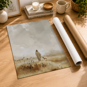 Jesus And The Lamb Christian Wall Art, Watercolor Good Shepherd Poster - Format: Rolled Canvas