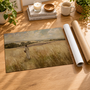Jesus Feeds The 5000 Christian Wall Art, Boho Bible Story Landscape Poster - Format: Rolled Canvas