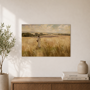 Jesus Feeds The 5000 Christian Wall Art, Boho Bible Story Landscape Poster - Format: Unframed Paper Poster