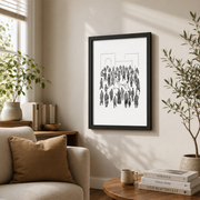 Jesus Healing Woman Christian Wall Art, Woman Touches Christ Scripture Poster - Format: Black Framed Poster