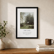 Jesus Is The Way Truth And Life Christian Wall Art, Faith Scripture Poster - Format: Black Framed Poster