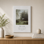 Jesus Is The Way Truth And Life Christian Wall Art, Faith Scripture Poster - Format: Stretched Canvas